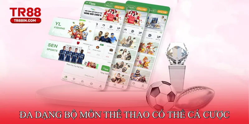 Đa dạng bộ môn thể thao có thể cá cược